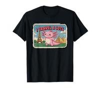 I Travel A Lotl, Funny Axolotl Travelling Maglietta