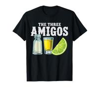 I Tre Amigos Lime Sale Tequila Divertente Cinco De Mayo Regali Maglietta