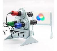 I tre colori primari della luce Sintesi Sperimentatore Dimostratore Rosso, Verde E Blu Sorgente di Luce Sintesi Fisica Colore Attrezzature Sperimentali Light Colo