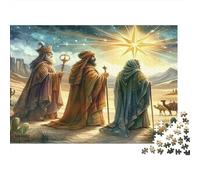 I tre Re Magi Puzzle 1000 Pezzi Carta riciclata per adulti Puzzle per adulti Impossibile difficile stimolante Gioco educativo per decompressione 70x50cm/1000pcs