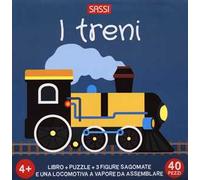 I treni. Q-box. Ediz. a colori. Con 3 figure sagomate. Con locomotiva da montare. Con puzzle
