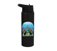 I triangoli geometrici di simmetria delle corna di cervo Stainless Steel Insulated Water Bottle