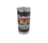 I triatleti non ottengono vecchi amori Triathlon Atleta Triathlon Bicchiere termico in acciaio inox doppia parete