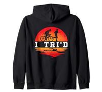 I Tri'd - Triathlon Allenamento Triatleta Felpa con Cappuccio