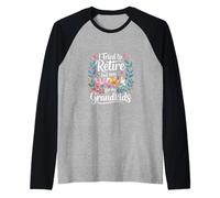 I Tried To Retire But Now I Work for My Grandkids - Maglia con Maniche Raglan