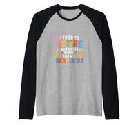 I Tried To Retire But Now I Work for My Grandkids - Maglia con Maniche Raglan