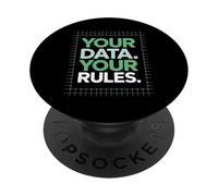 I tuoi dati Le tue regole Diritti sulla privacy digitale Tech PopSockets PopGrip Adesivo