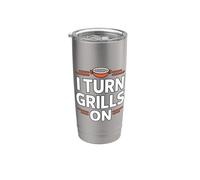 I Turn Grills On Bicchiere termico in acciaio inox doppia parete