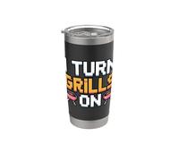 I Turn Grills On Bicchiere termico in acciaio inox doppia parete
