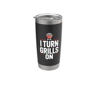 I Turn Grills On Bicchiere termico in acciaio inox doppia parete