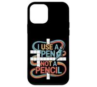 I Use A Pen Not A Pencil Fiducia di parole crociate --- Custodia per iPhone 12 mini