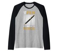 I Use A Pen Not A Pencil Fiducia di parole crociate Maglia con Maniche Raglan