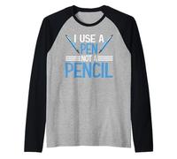 I Use A Pen Not A Pencil Fiducia di parole crociate - Maglia con Maniche Raglan
