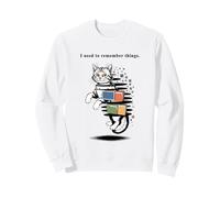 I Used to Remember Things... Funny PC Inept Cat Retro Felpa