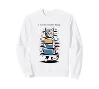I Used to Remember Things... Funny PC Inept Cat Retro Felpa