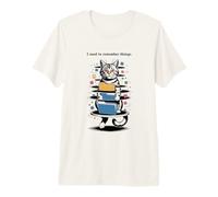 I Used to Remember Things... Funny PC Inept Cat Retro Maglietta Premium