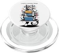 I Used to Remember Things... Funny PC Inept Cat Retro PopSockets PopGrip per MagSafe