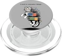 I Used to Remember Things... Funny PC Inept Cat Retro PopSockets PopGrip per MagSafe