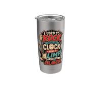 I Used To Rock Around The Clock Now I Limp Around The Block Bicchiere termico in acciaio inox doppia parete