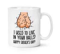 I Utilizzato Per Live Nel Tuo Palline Happy di Padre Giorno 284ml Tazza Papà
