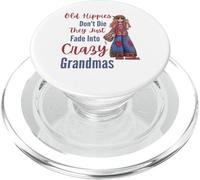 I vecchi hippy non muoiono diventano pazzi nonna anziani PopSockets PopGrip per MagSafe