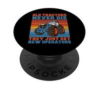 I vecchi trattori non muoiono mai, ottengono solo nuovi Operatori Trattore PopSockets PopGrip Adesivo