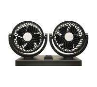 I ventilatori per auto che soffiano aria fredda, ventilatore per auto portatile - Ventilatore per auto portatile a 2 teste,Dispositivo di raffreddamento automatico regolabile, int
