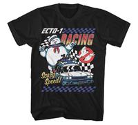 I Veri Ghostbusters - Ecto 1 Racing - Classici Americani - Nero Adulto Short Sl