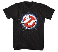 I Veri Ghostbusters - Fulmine E Logo - Classici Americani - Nero Pieno Adu