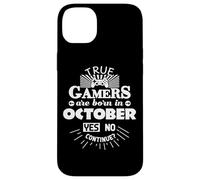 I veri giocatori nascono ad ottobre Gamer Custodia per iPhone 14 Plus