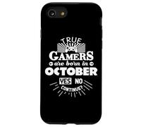 I veri giocatori nascono ad ottobre Gamer Custodia per iPhone SE (2020) / 7/8