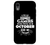 I veri giocatori nascono ad ottobre Gamer Custodia per iPhone XR
