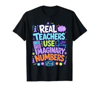 I Veri Insegnanti usano Numeri immaginari Matematica Gioco di Parole Maglietta