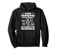 I Veri Nonni Insegnano Scienze Frase Divertente STEM Felpa con Cappuccio
