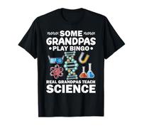 I Veri Nonni Insegnano Scienze Frase Divertente STEM Maglietta