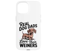 I veri padri di cani amano il loro papà di cani Wiener Doxie Chiweenie Custodia per iPhone 15