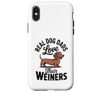 I veri padri di cani amano il loro papà di cani Wiener Doxie Chiweenie Custodia per iPhone X/XS