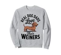 I Veri Padri di Cani Amano Il Loro papà di Cani Wiener Doxie Chiweenie Felpa