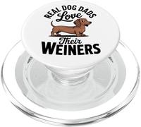 I veri padri di cani amano il loro papà di cani Wiener Doxie Chiweenie PopSockets PopGrip per MagSafe