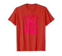 I Veri Ragazzi Indossano Rosa Maglietta, Uomo, Rosso, XL