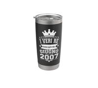 I Veri Re sono Nati a Giugno 2007-19 Anni Compleanno Bicchiere termico in acciaio inox doppia parete
