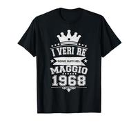 I Veri Re Sono Nati a Maggio 1968-58 Anni Compleanno Maglietta