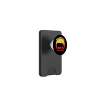I veri unicorni hanno curve, vintage retrò tramonto divertente rinoceronte PopSockets PopWallet per MagSafe