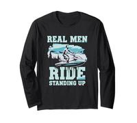 I veri uomini guidano in piedi - Design Jet Ski Estate Maglia a Manica