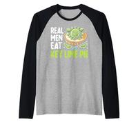 I Veri Uomini mangiano Key Lime Pie Key Lime Pie Maglia con Maniche Raglan