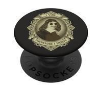 I Vibe Pertanto I Thrive Meme Rene Descartes Filosofia PopSockets PopGrip Adesivo