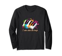 I vibe with the keys pianoforte Maglia a Manica