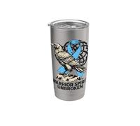 I vichinghi combattono il cancro alla prostata - Warrior Spirit Unbroken Bicchiere termico in acciaio inox doppia parete
