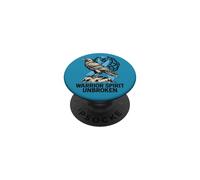 I vichinghi combattono il cancro alla prostata - Warrior Spirit Unbroken PopSockets PopGrip Adesivo