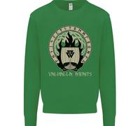 I Vichinghi Valhalla Aspetta Simbolo Valknut Odin Felpa Per Bambini